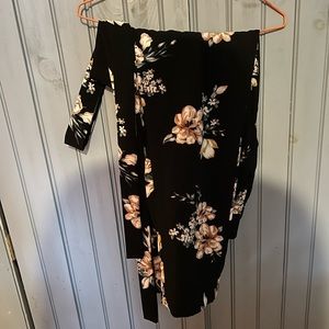 Stretchy work floral dress pant